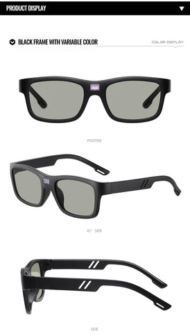 Smart Photosensitive Color-Changing Polarized Sunglasses